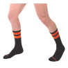 Barcode Berlin Chaussettes Gym Socks Noir-Orange fluo